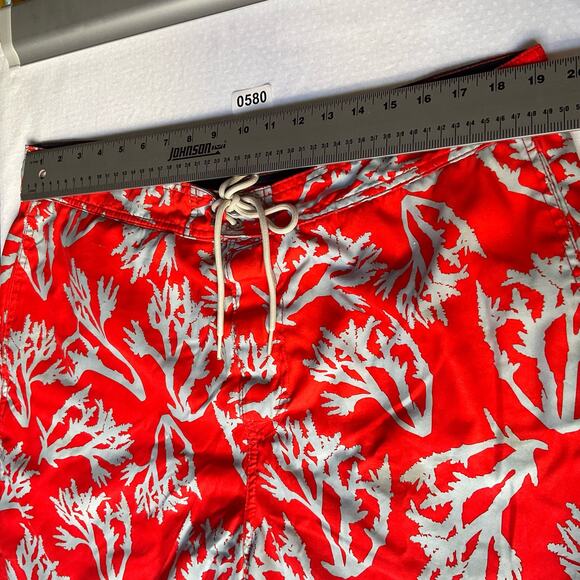 Nautica Men’s Swimming Trunk, size XL,Neon Red & Gray,Liner,Inner & Back Pockets - Picture 2 of 11